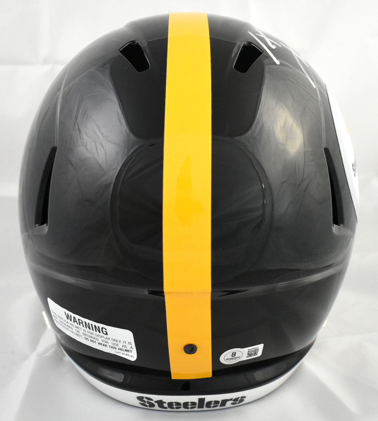 T.J. Watt Autographed Pittsburgh Steelers F/S Speed Helmet - Beckett Holo
