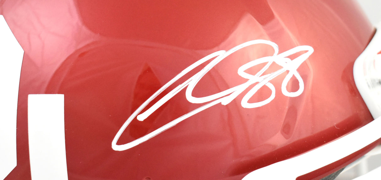 CeeDee Lamb Autographed Oklahoma Sooners F/S Speed Authentic Helmet-Beckett Holo