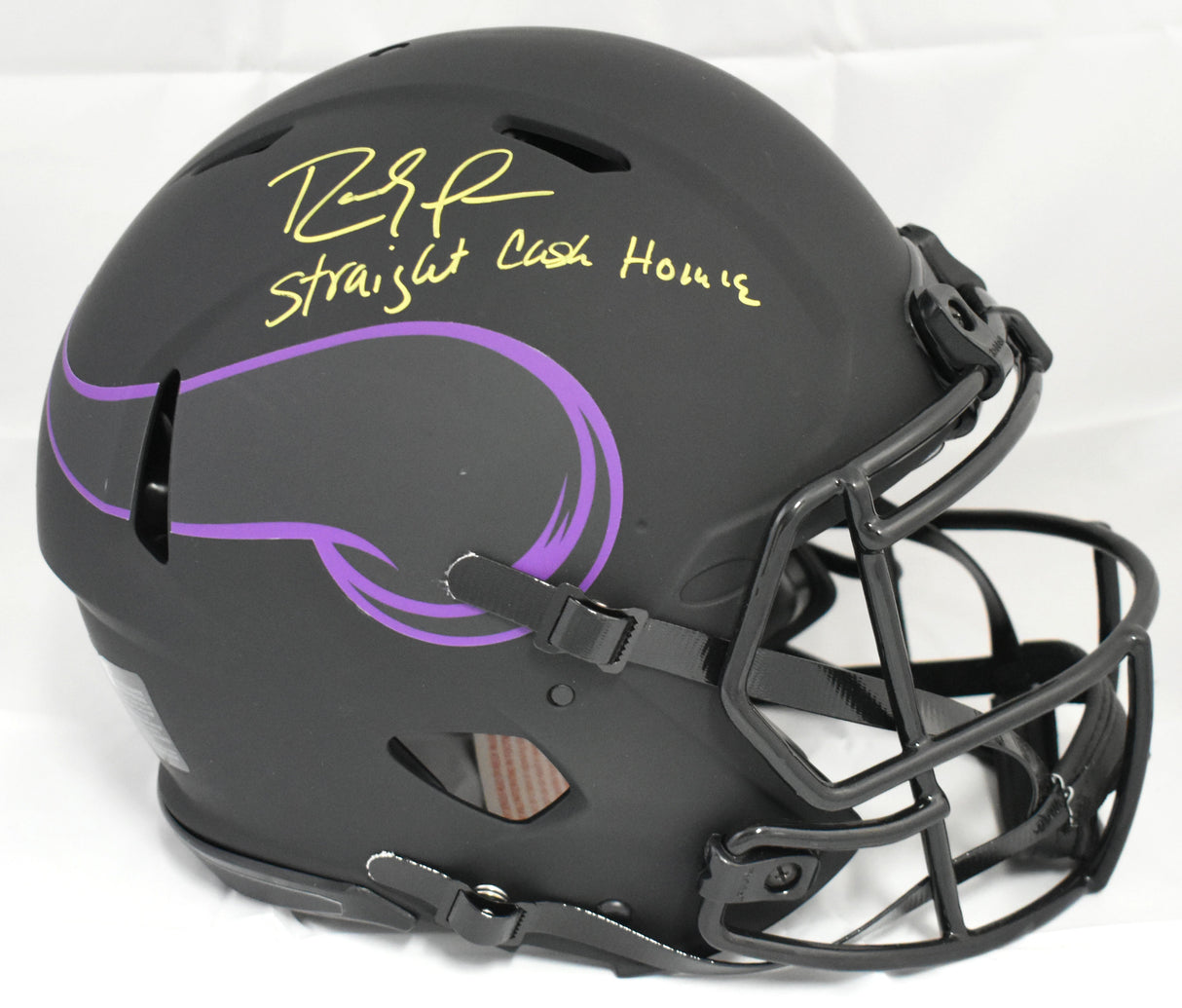 Randy Moss Autographed Vikings F/S Eclipse Speed Authentic Helmet - Beckett Holo