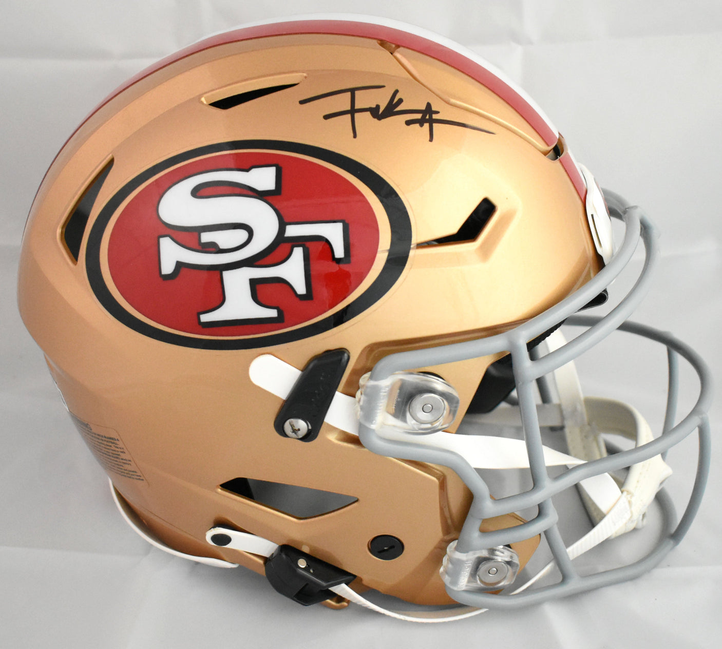 Frank Gore Autographed San Francisco 49ers F/S SpeedFlex Helmet - Beckett W Holo