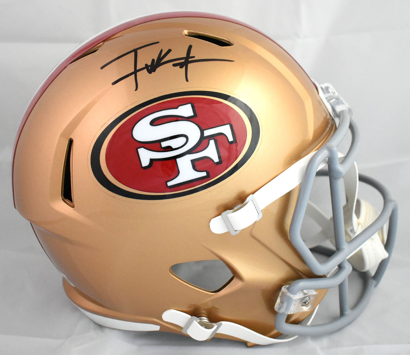 Frank Gore Autographed San Francisco 49ers F/S Speed Helmet - Beckett W Holo