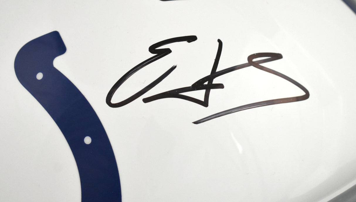 Edgerrin James Autographed Colts F/S Speed Authentic Helmet - Beckett W Holo