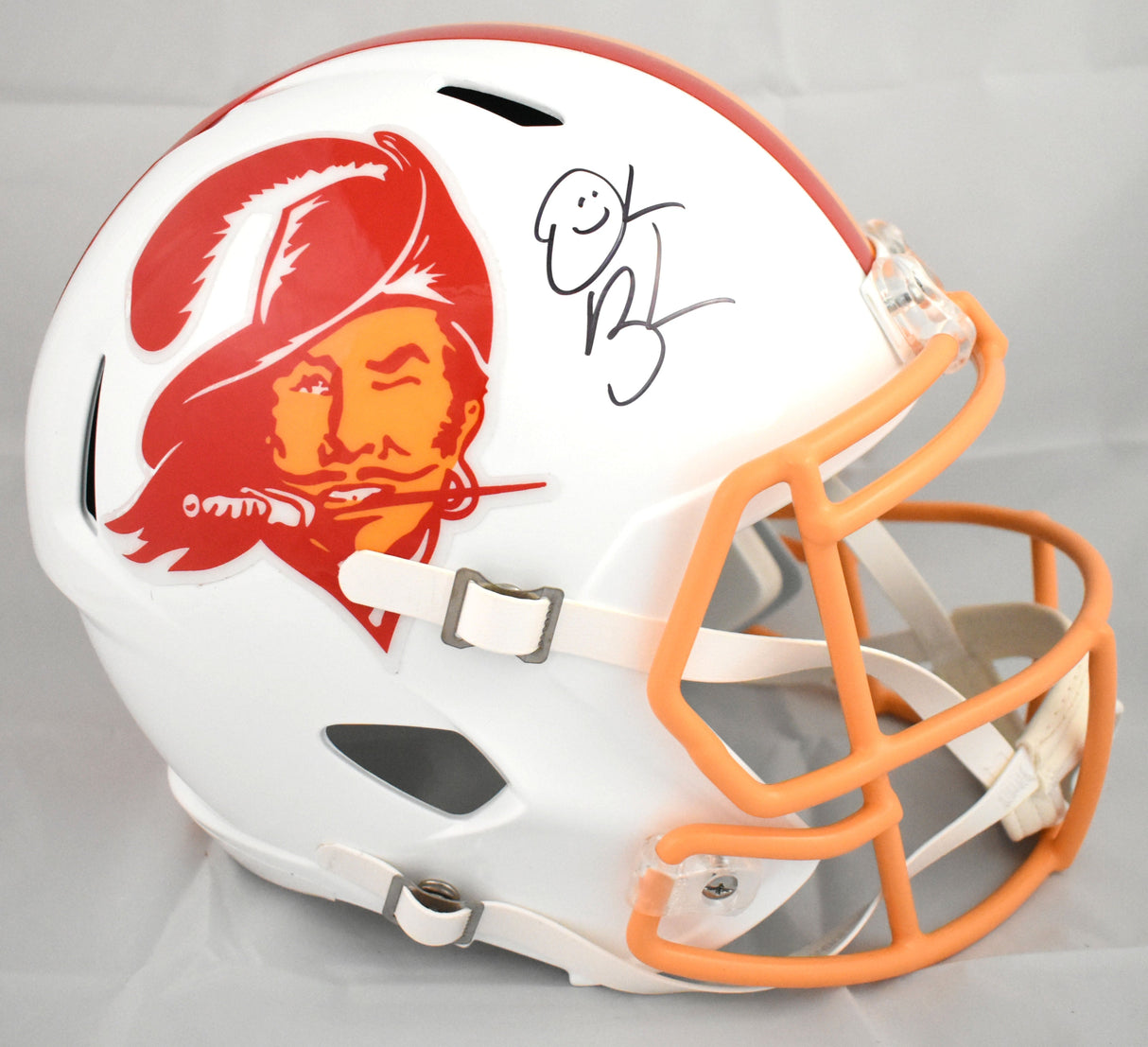 Derrick Brooks Autographed Buccaneers F/S 76-96 Speed Helmet - Beckett W Holo
