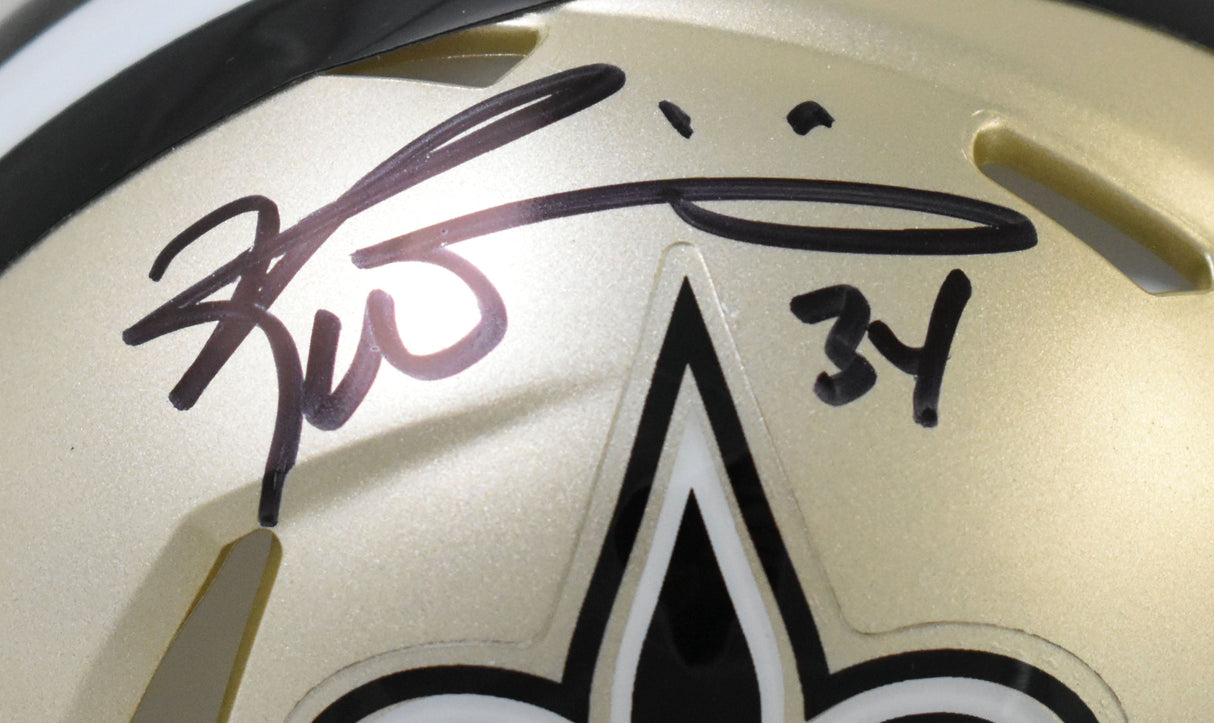 Ricky Williams Autographed New Orleans Saints Speed Mini Helmet - JSA W