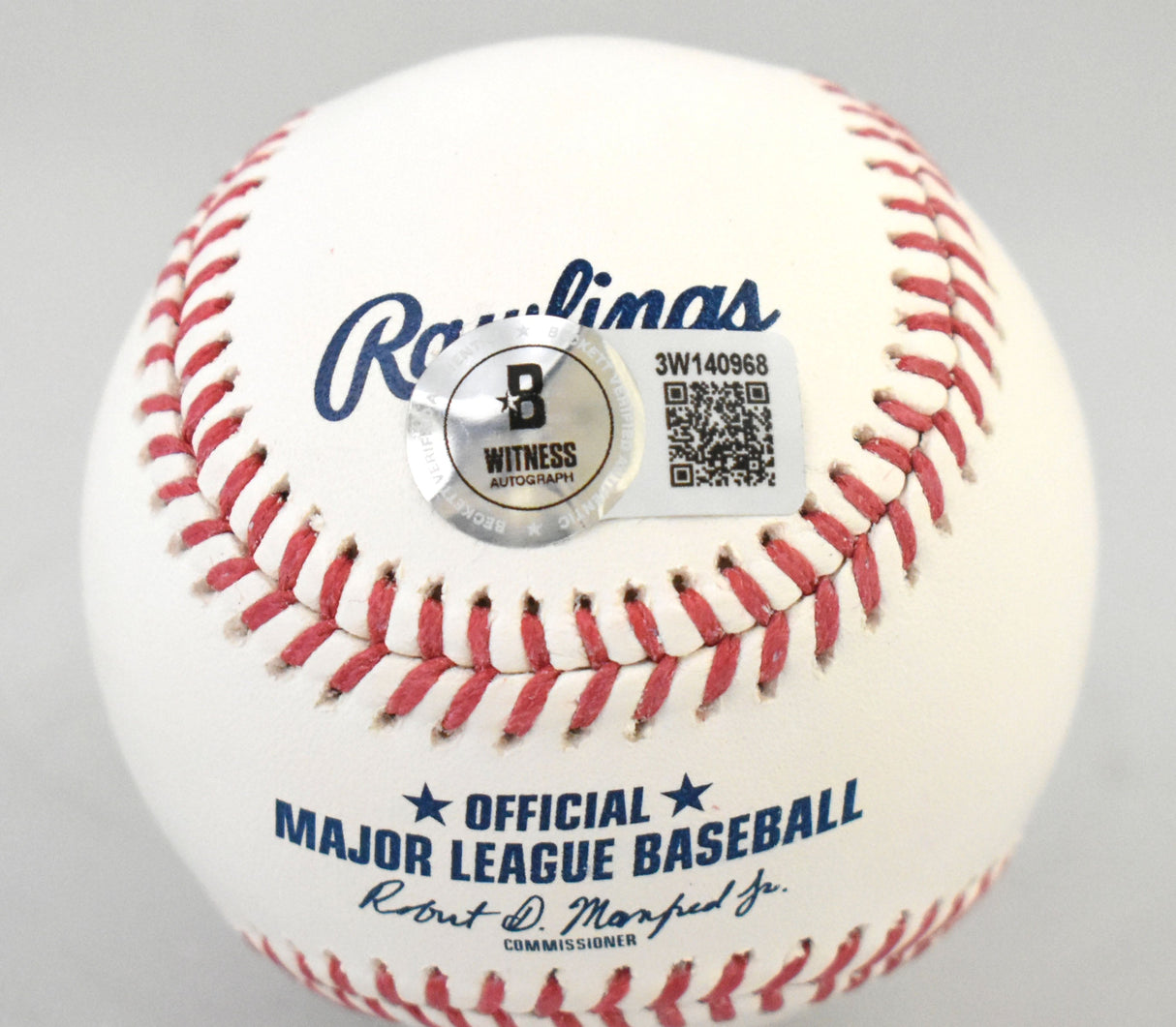 Joba Chamberlain Autographed Rawlings OML Baseball - Beckett W Hologram *Blue