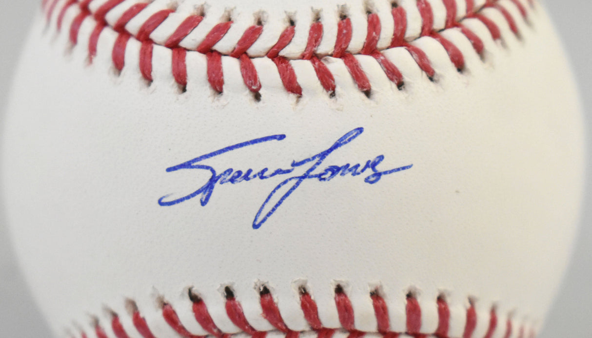 Spencer Jones Autographed Rawlings OML Baseball - Fanatics *Blue