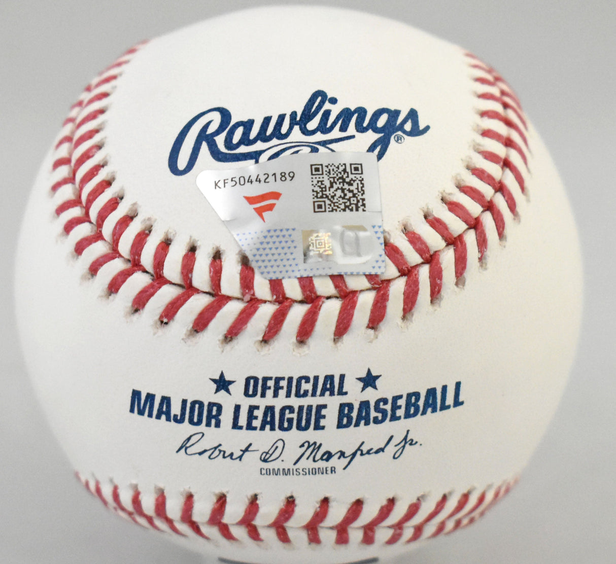 Spencer Jones Autographed Rawlings OML Baseball - Fanatics *Blue