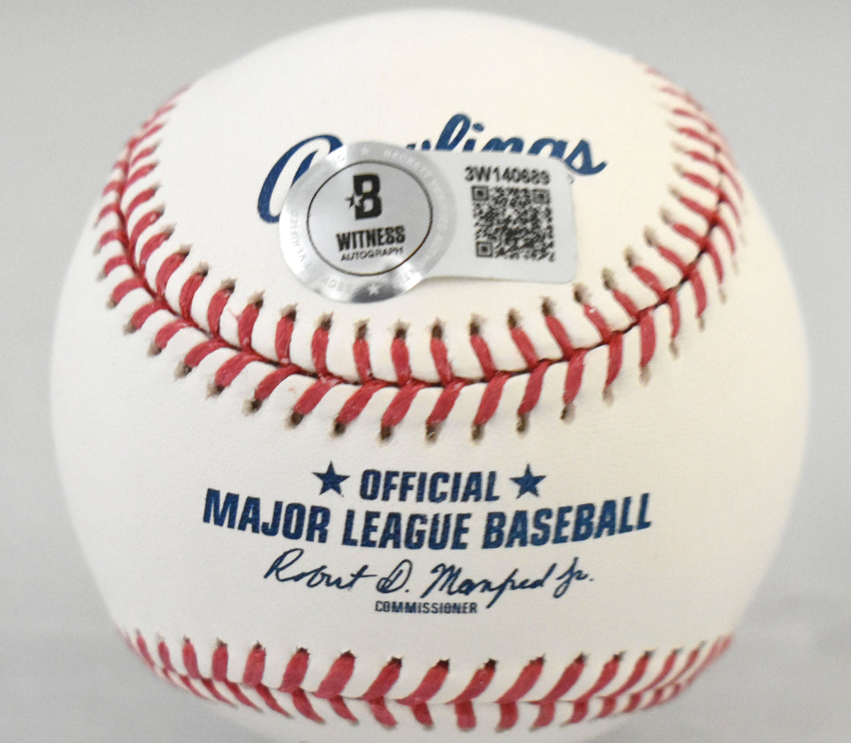 David Wells Autographed Rawlings OML Baseball w/PG - Beckett W Hologram *Blue