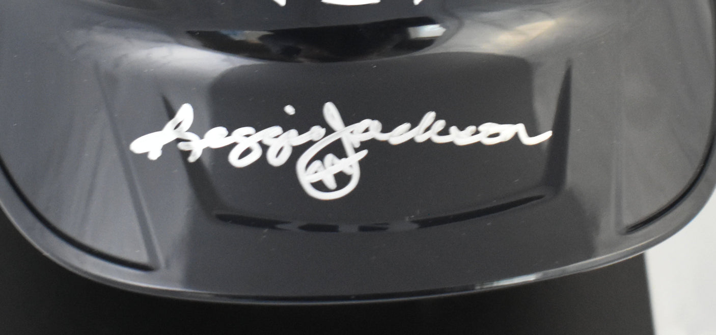 Reggie Jackson Autographed Yankees F/S Replica Helmet w/Stand - Beckett W Holo