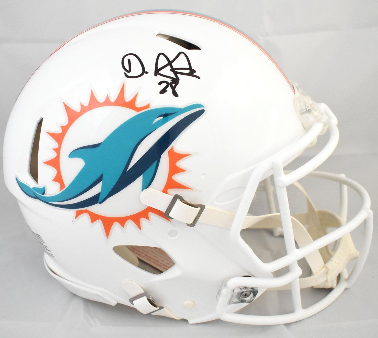 De'Von Achane Signed Miami Dolphins F/S Speed Authentic Helmet - Beckett W Holo