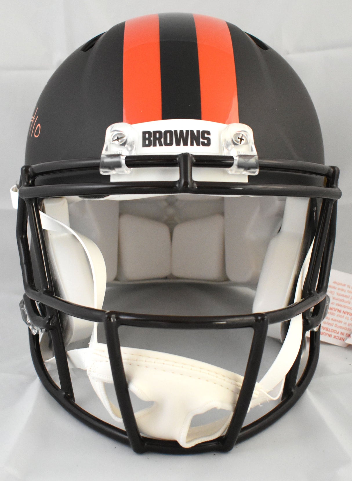 Quinshon Judkins Autographed Browns F/S Alt Speed Authentic Helmet - Beckett W