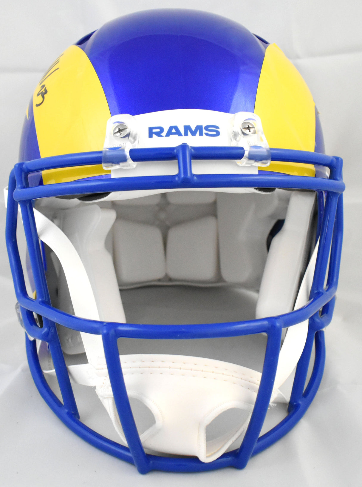 Kyren Williams Autographed Rams F/S Speed Authentic Helmet - Beckett W Holo