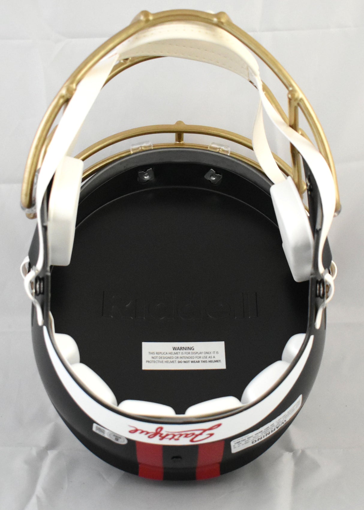 NaVorro Bowman Autographed 49ers F/S Rivalries Speed Helmet - Beckett W Holo