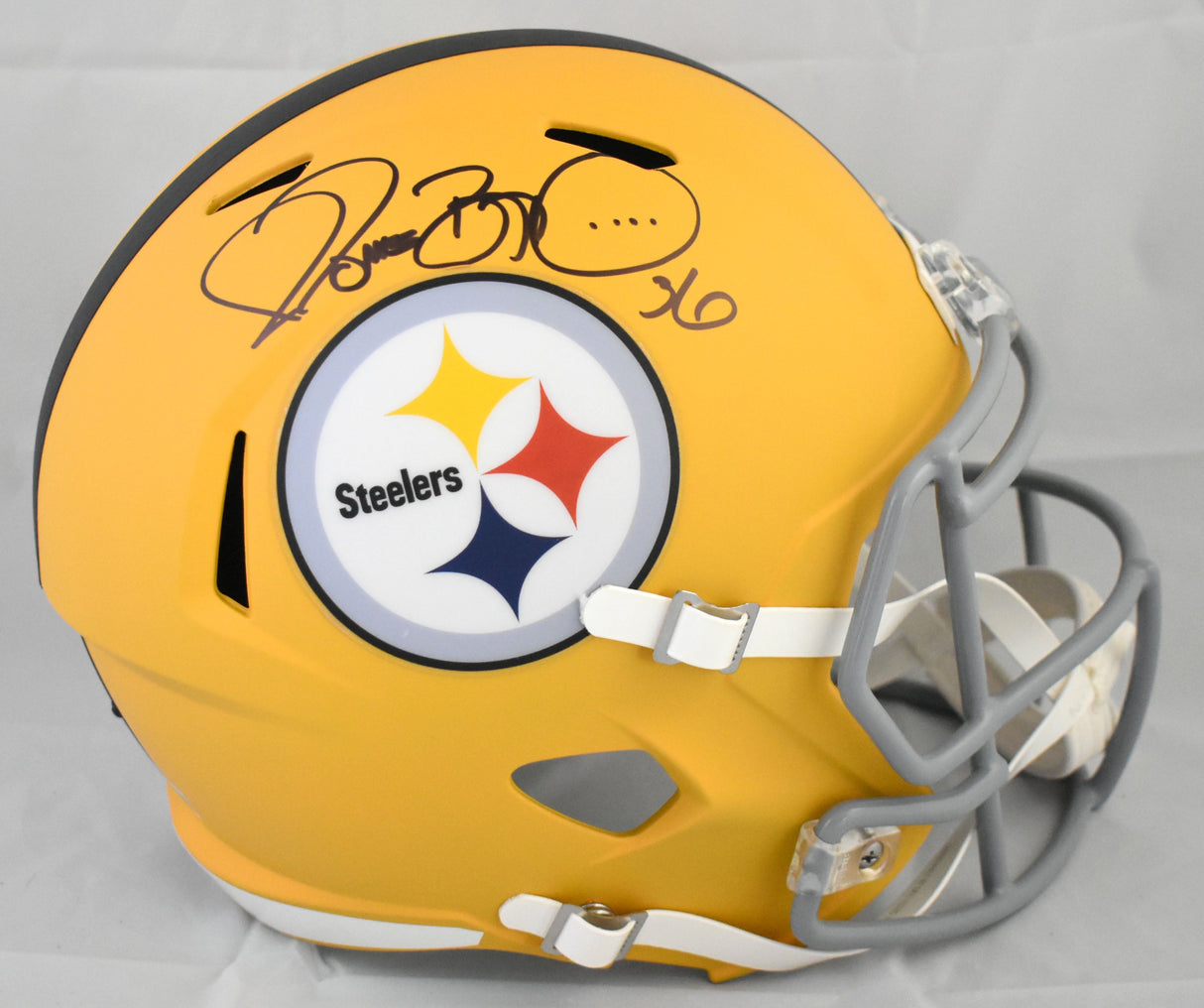 Jerome Bettis Signed Pittsburgh Steelers F/S Alt 25 Speed Helmet- Beckett W Holo
