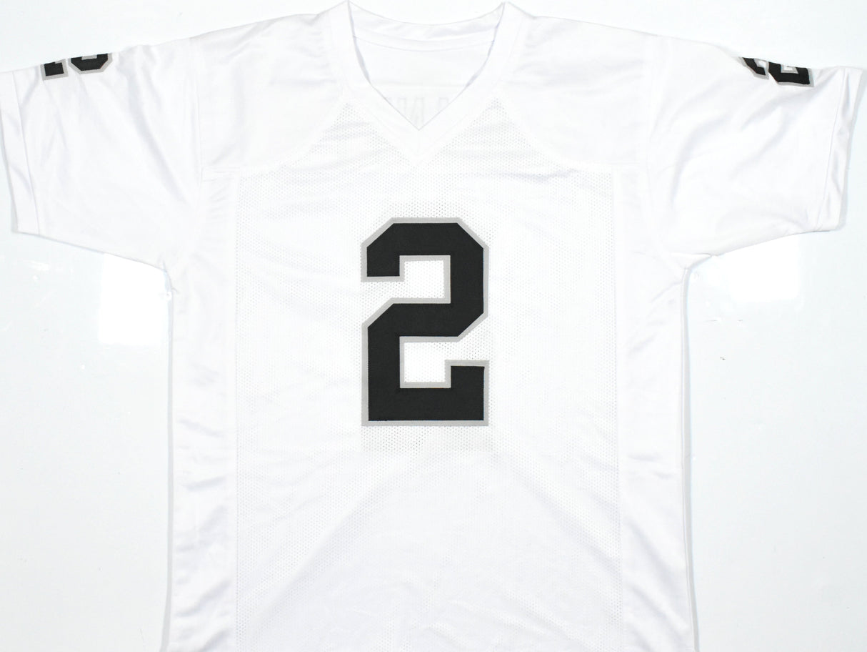 Ashton Jeanty Autographed White Pro Style Jersey - Beckett W Hologram *Silver