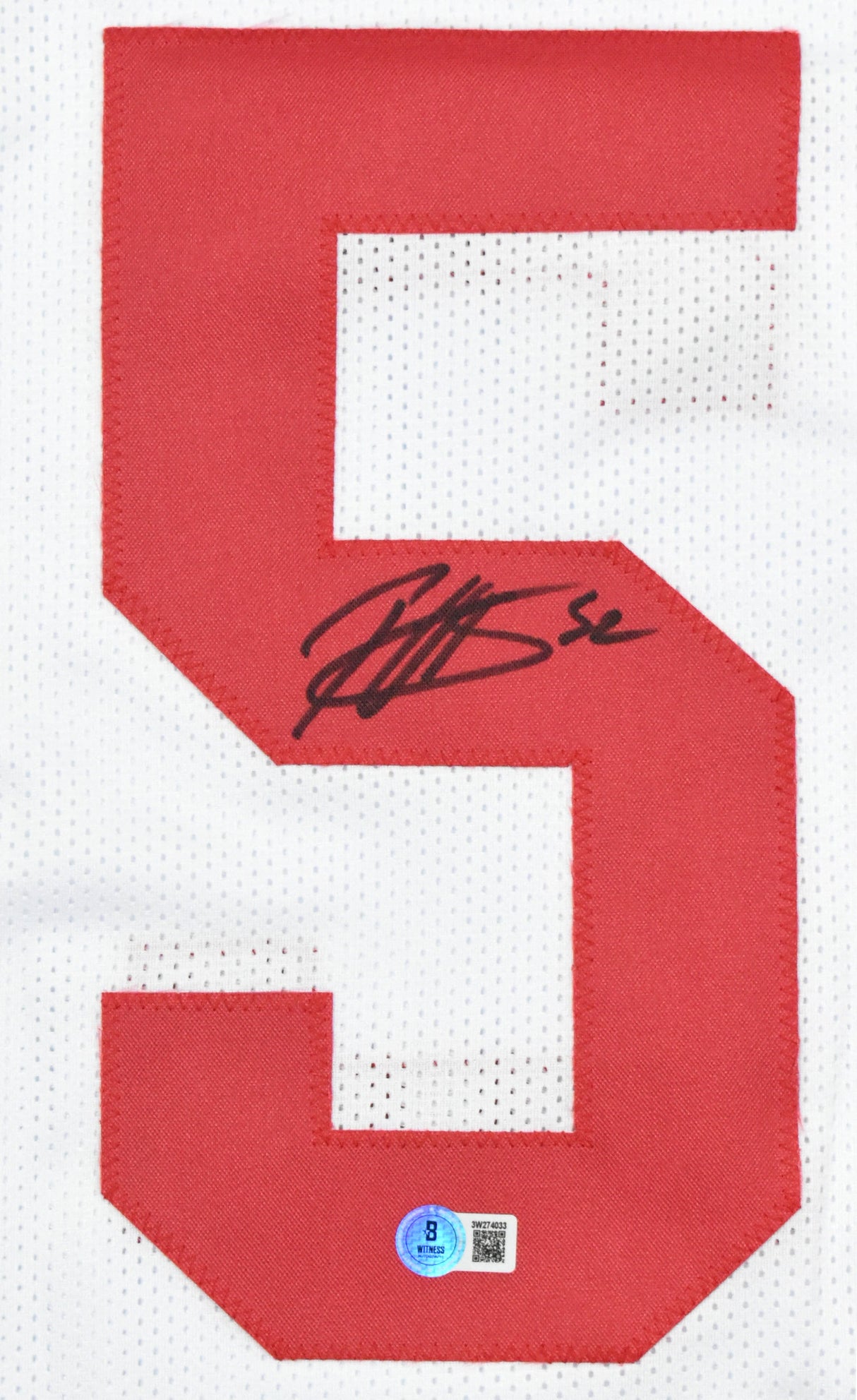 Patrick Willis Autographed White Pro Style Jersey - Beckett W Hologram *Black