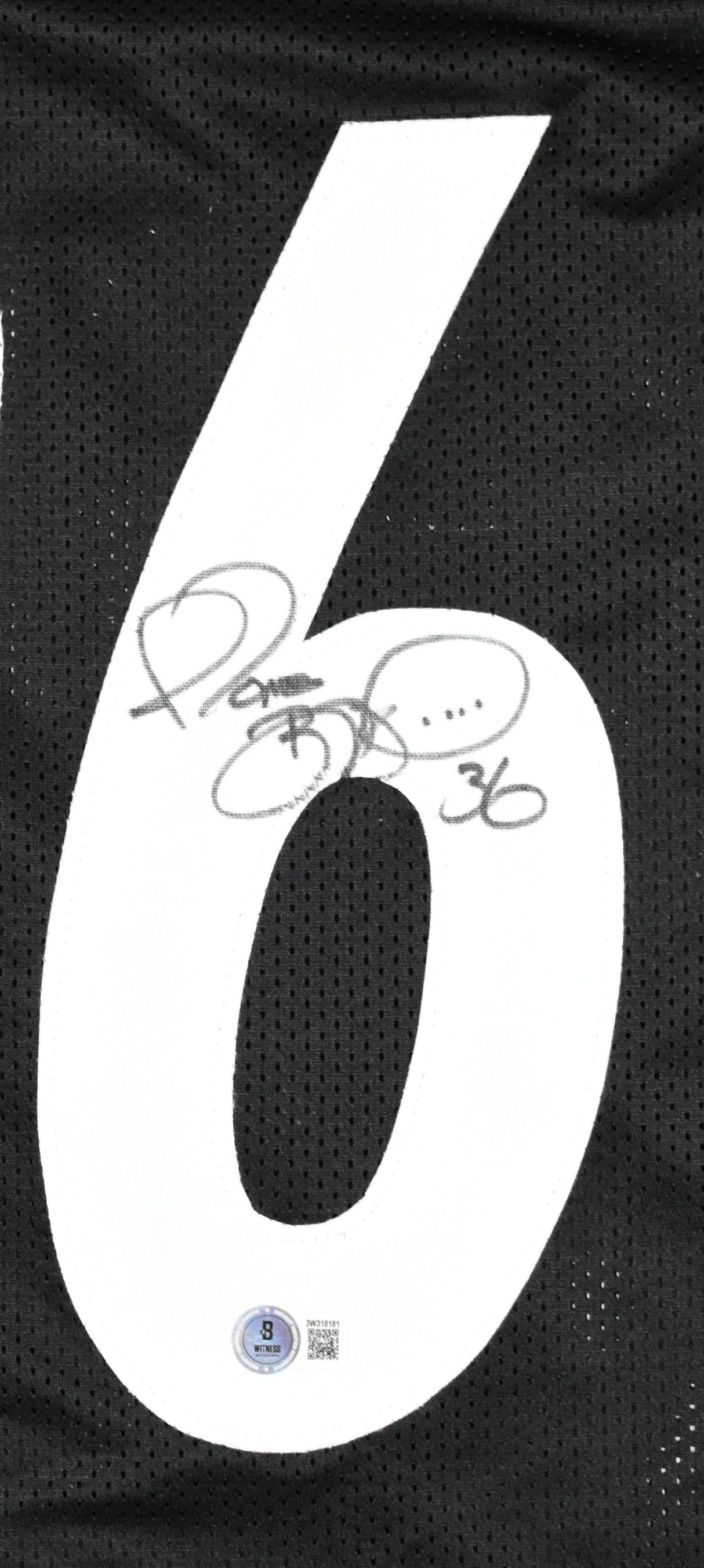 Jerome Bettis Autographed Black Pro Style Jersey - Beckett W Hologram *Black