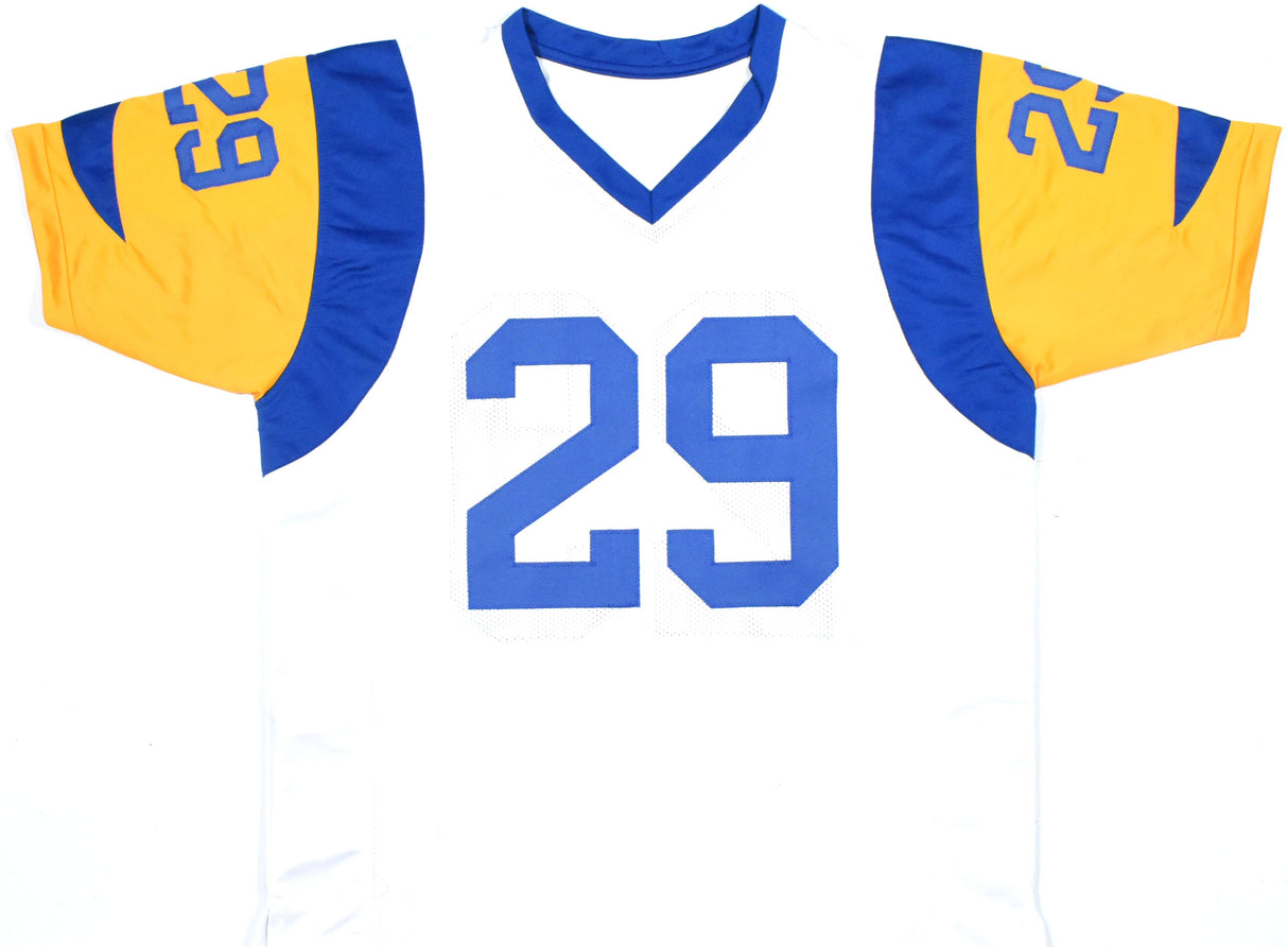 Eric Dickerson Autographed White Pro Style Jersey - Beckett W Hologram *Silver