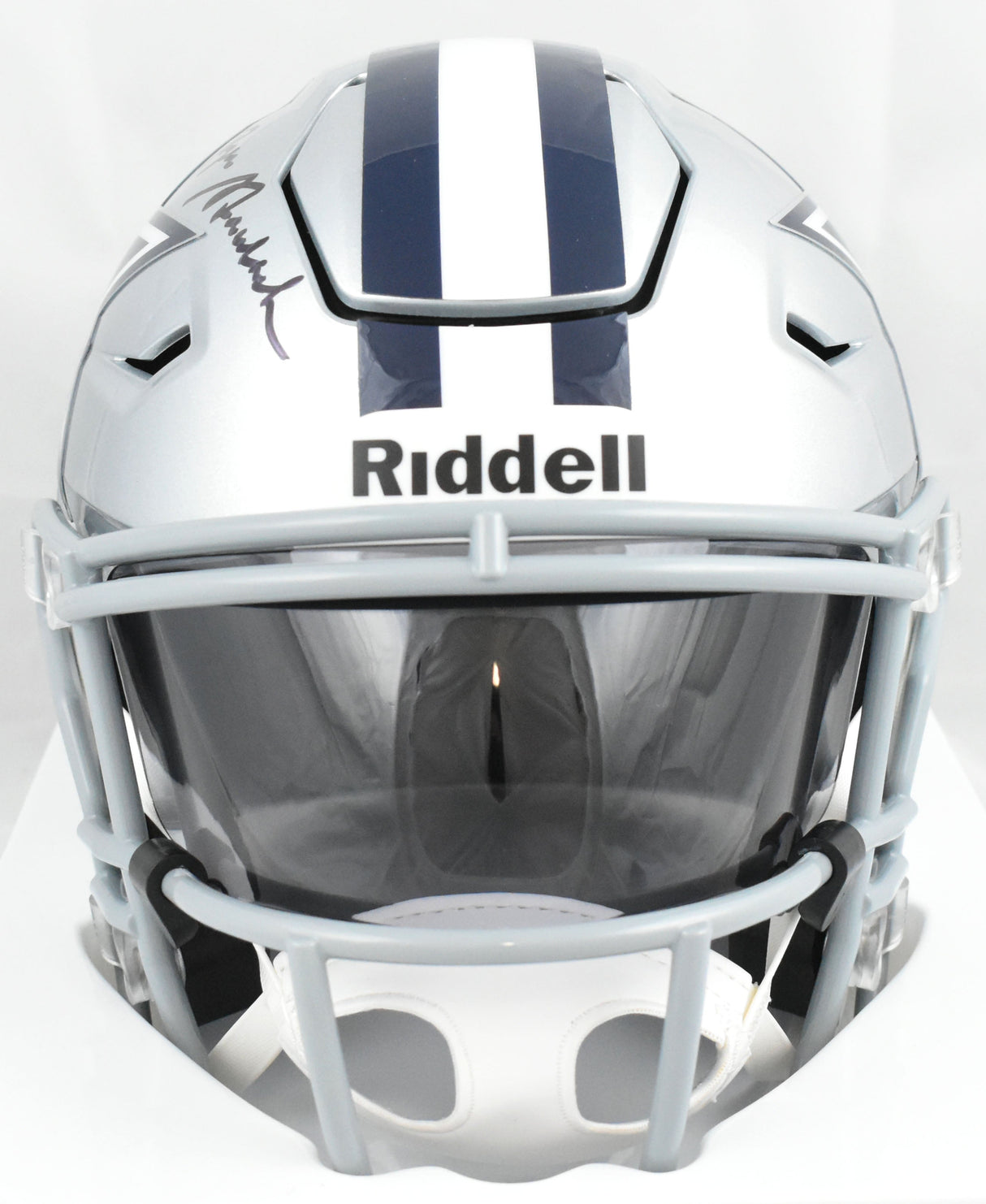 Roger Staubach Autographed Cowboys Mid-Size SpeedFlex Helmet - Beckett W Holo