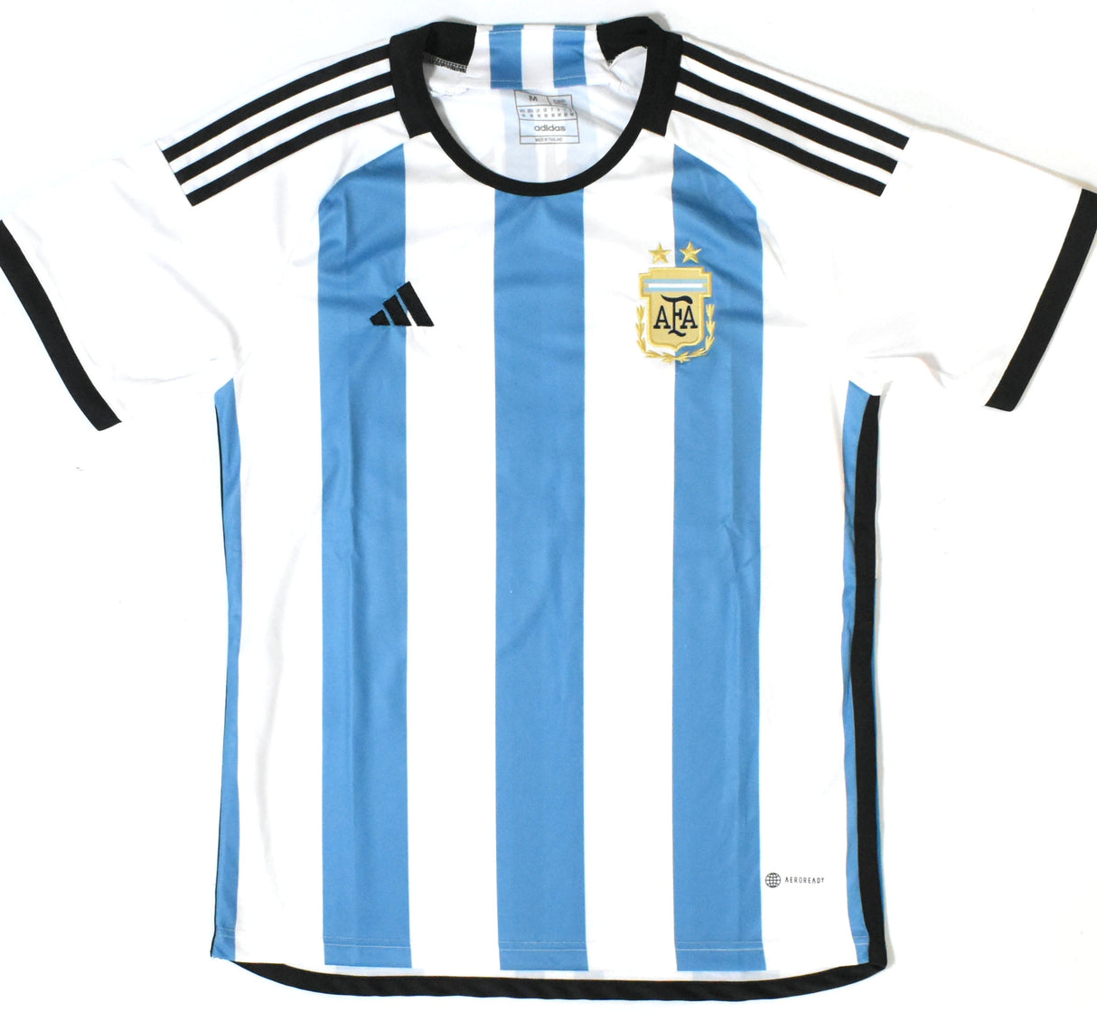 Enzo Fernandez Autographed Argentina Home Soccer Jersey #24 - Beckett Holo *M
