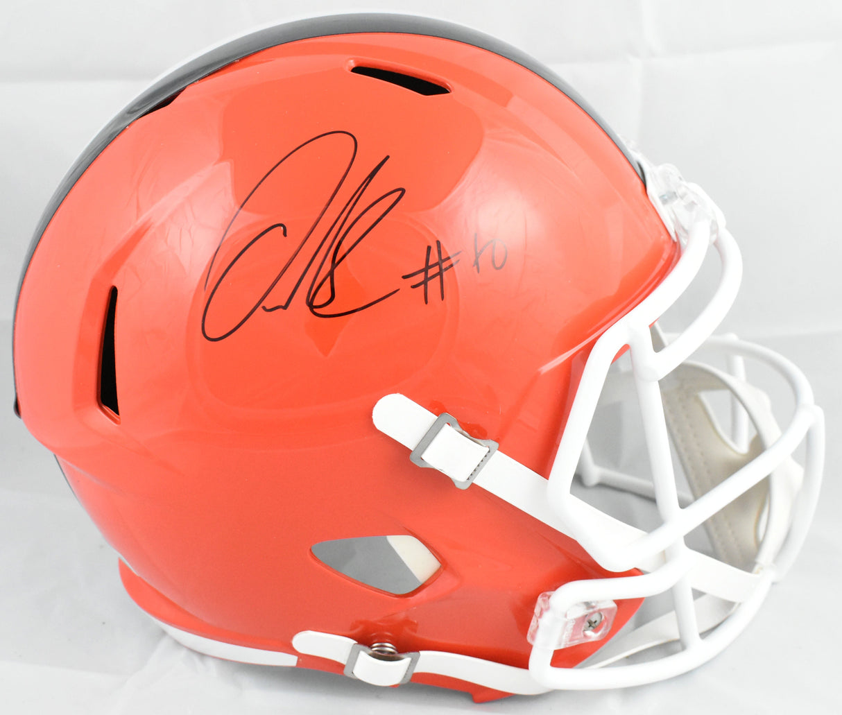 Quinshon Judkins Signed Cleveland Browns F/S 2024 Speed Helmet - Beckett W Holo