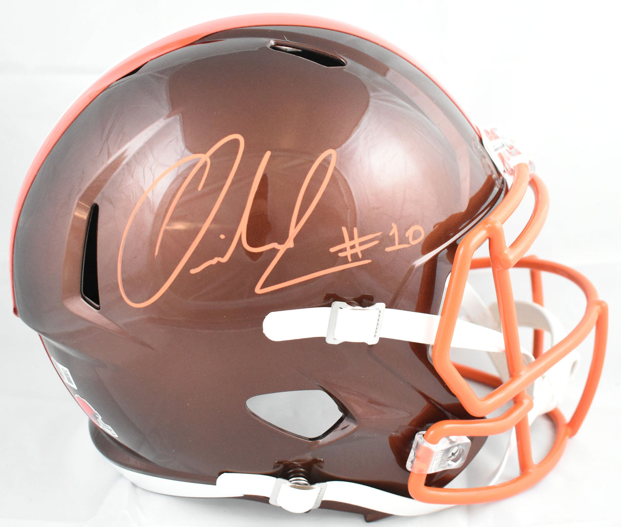 Quinshon Judkins Signed Cleveland Browns F/S Flash Speed Helmet - Beckett W Holo