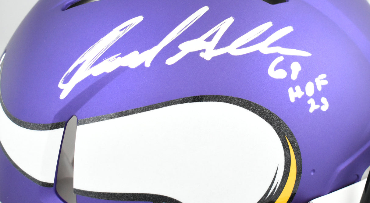 Jared Allen Autographed Vikings F/S Speed Authentic Helmet w/ HOF-Beckett W Holo