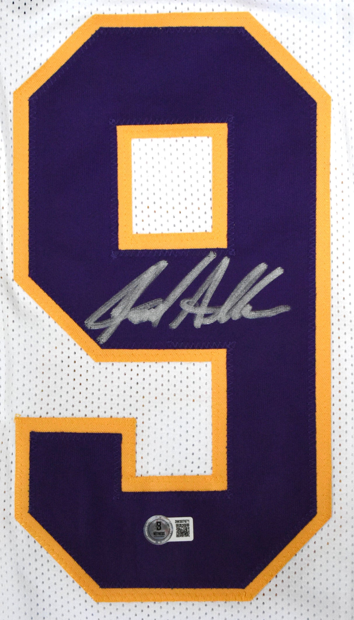 Jared Allen Autographed White Pro Style Jersey - Beckett W Hologram *Silver