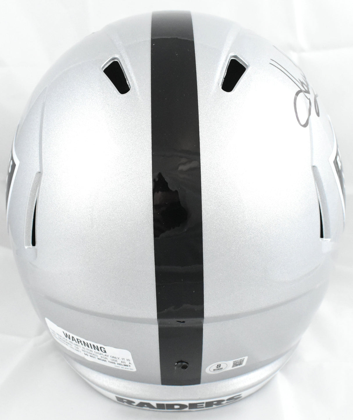 Howie Long Autographed Raiders F/S Speed Helmet - Beckett W Hologram