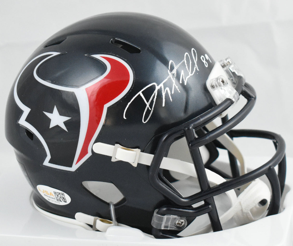 Danny Amendola Autographed Houston Texans Speed Mini Helmet - JSA W *White