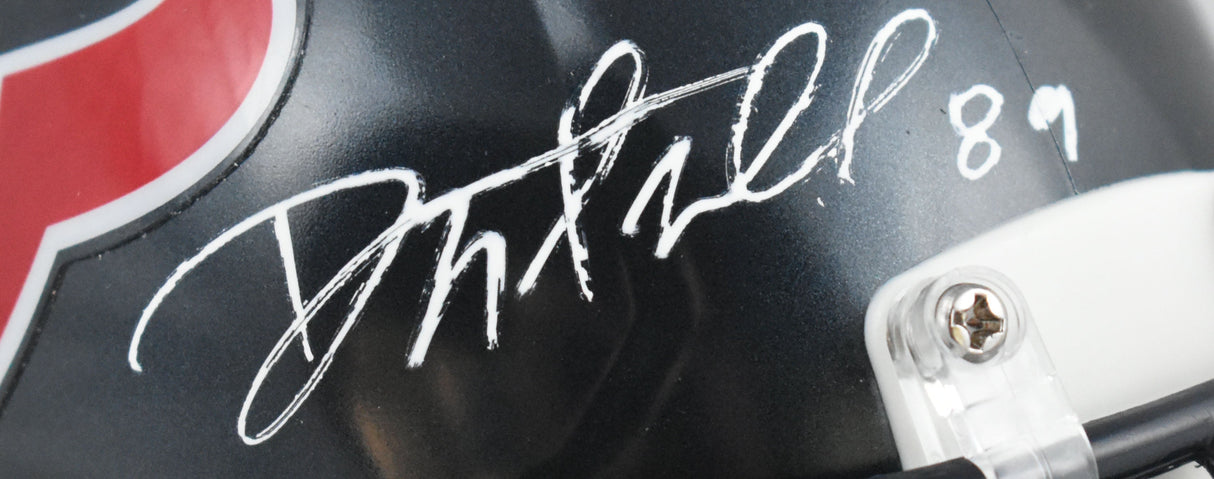 Danny Amendola Autographed Houston Texans Speed Mini Helmet - JSA W *White