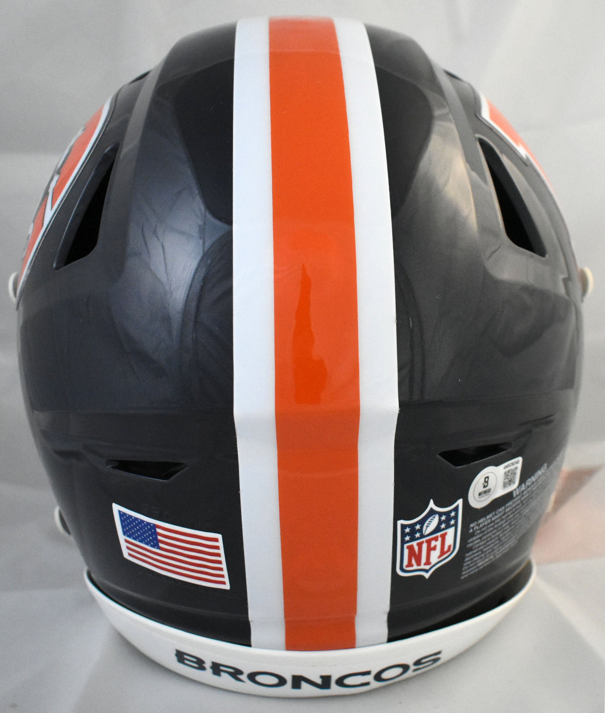 John Elway Autographed Broncos F/S Color Rush Speedflex Helmet - Beckett W Holo