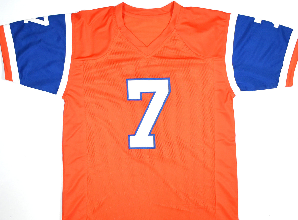 John Elway Autographed Orange Pro Style Jersey - Beckett W Hologram *Black