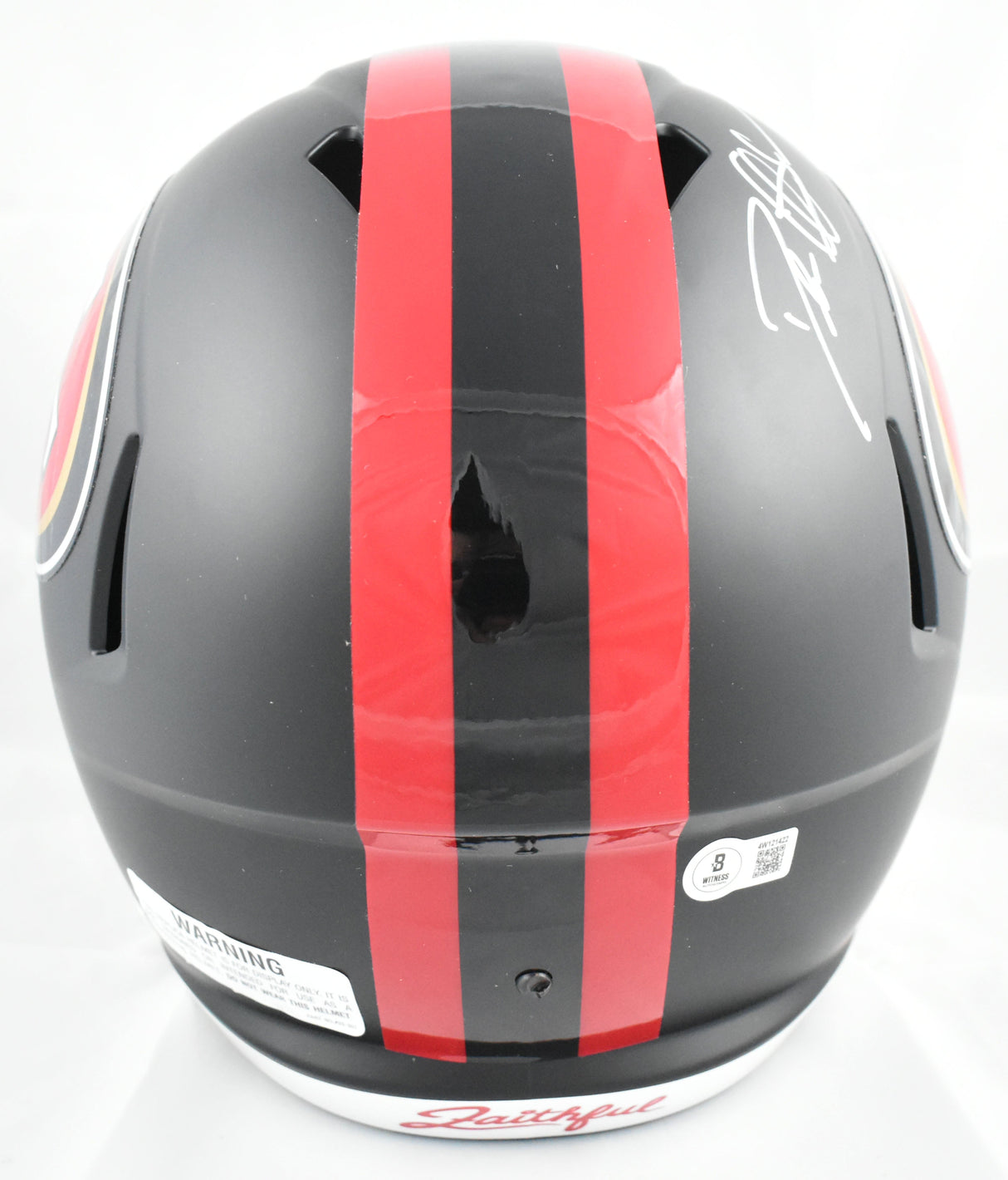 Deion Sanders Autographed 49ers F/S Rivalries 2025 Speed Helmet - Beckett W Holo