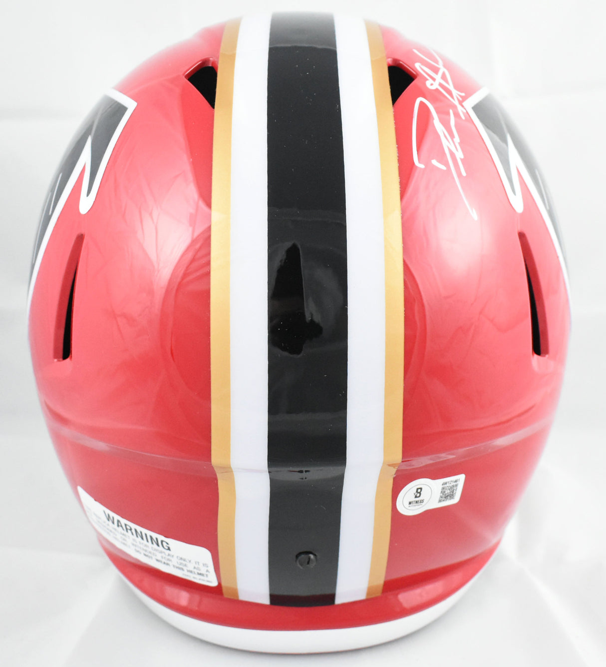 Deion Sanders Autographed Atlanta Falcons 66-69 F/S Speed Helmet- Beckett W Holo