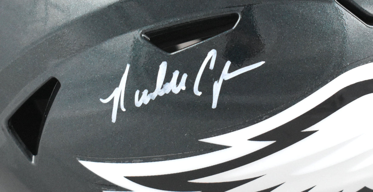 Randall Cunningham Autographed Eagles Mid-Size SpeedFlex Helmet - Beckett W Holo