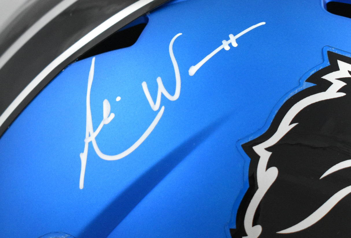 Andre Ware Autographed Detroit Lions F/S Alt 2024 Speed Helmet - Beckett W Holo