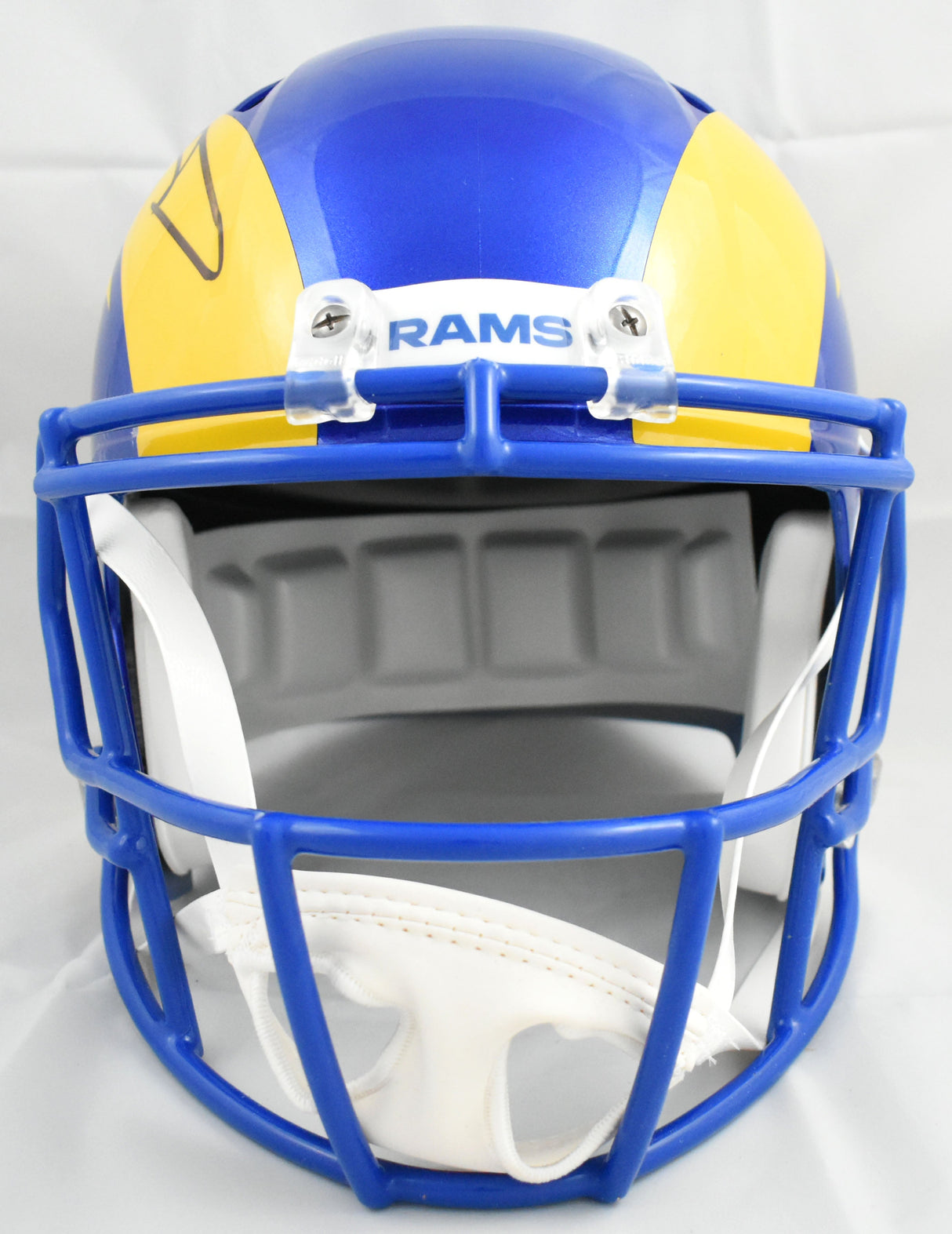 Aaron Donald Autographed Los Angeles Rams F/S Speed Helmet - Beckett W Holo