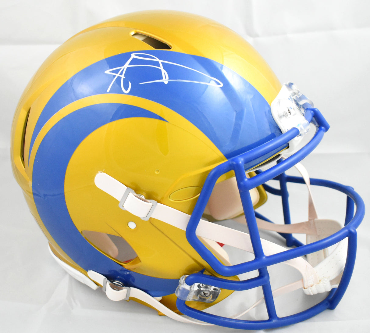 Aaron Donald Autographed Rams F/S Flash Speed Authentic Helmet - Beckett W Holo