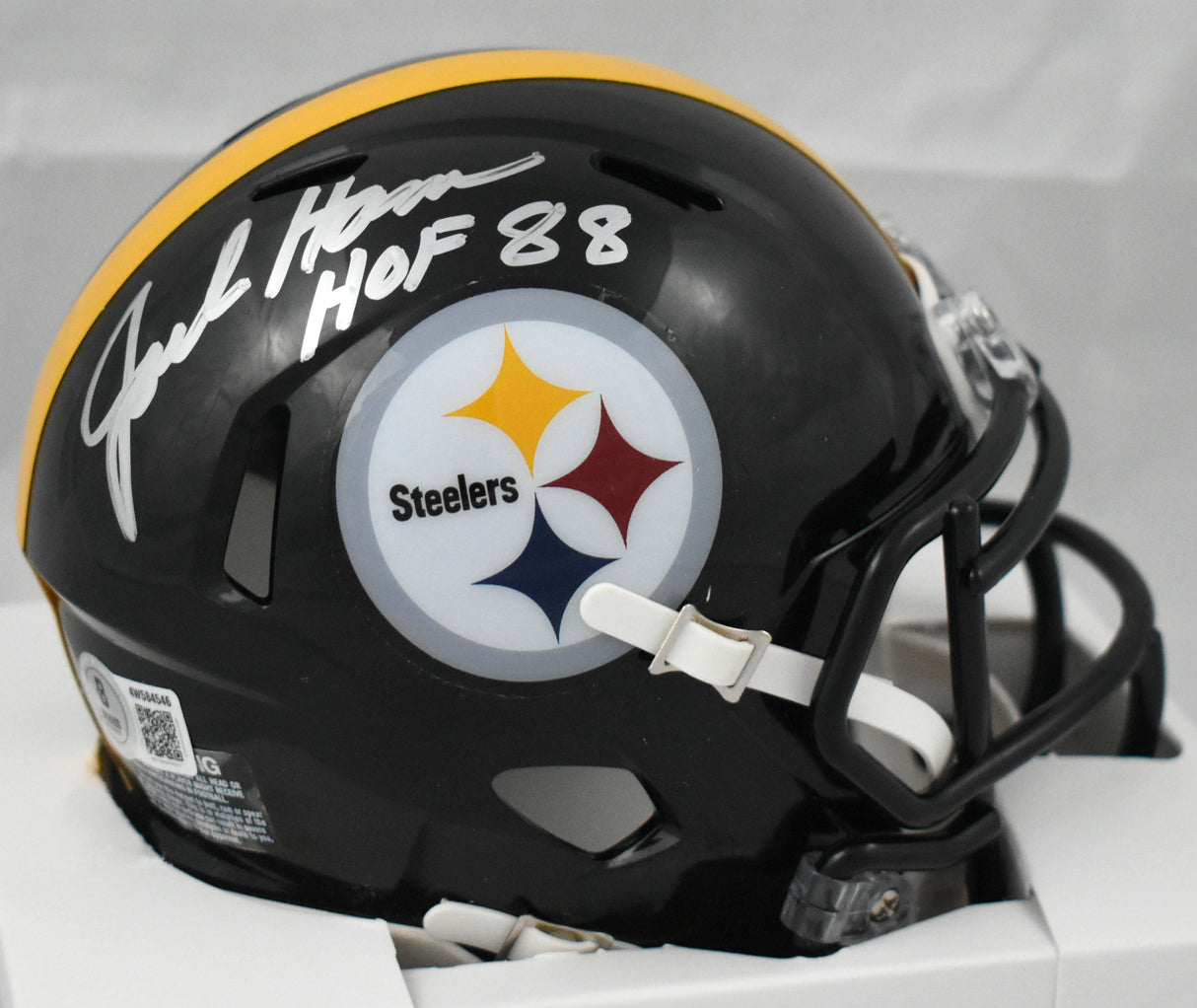 Jack Ham Autographed Pittsburgh Steelers Speed Mini Helmet w/ HOF-Beckett W Holo