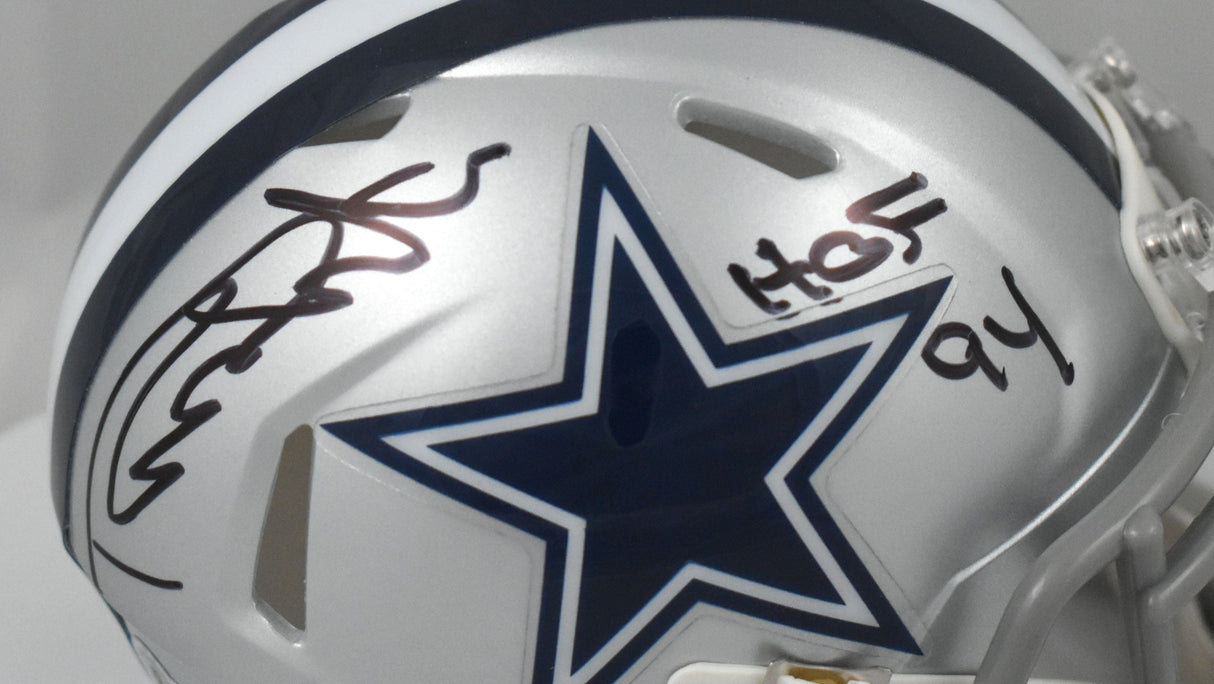 Randy White Autographed Dallas Cowboys Speed Mini Helmet w/ HOF - Beckett W Holo