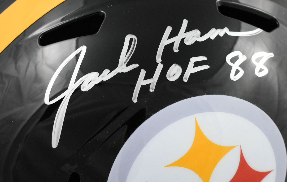 Jack Ham Autographed Pittsburgh Steelers F/S Speed Helmet HOF - Beckett W Holo