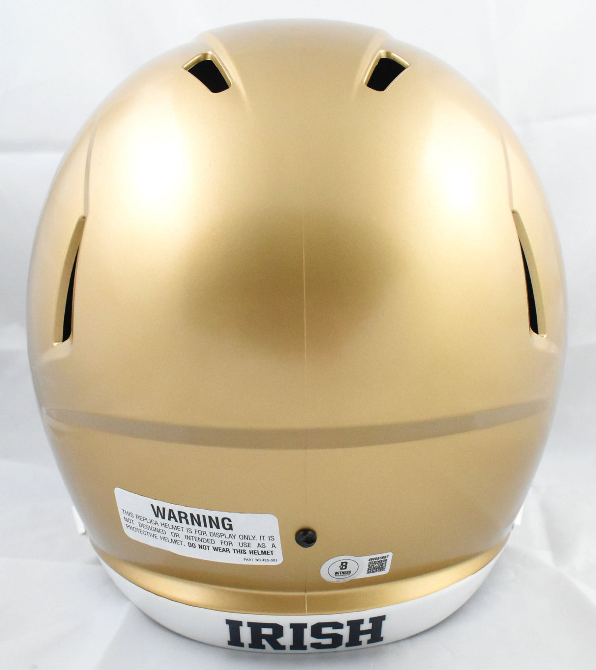 Marcus Freeman Autographed Notre Dame Irish F/S Speed Helmet - Beckett W Holo
