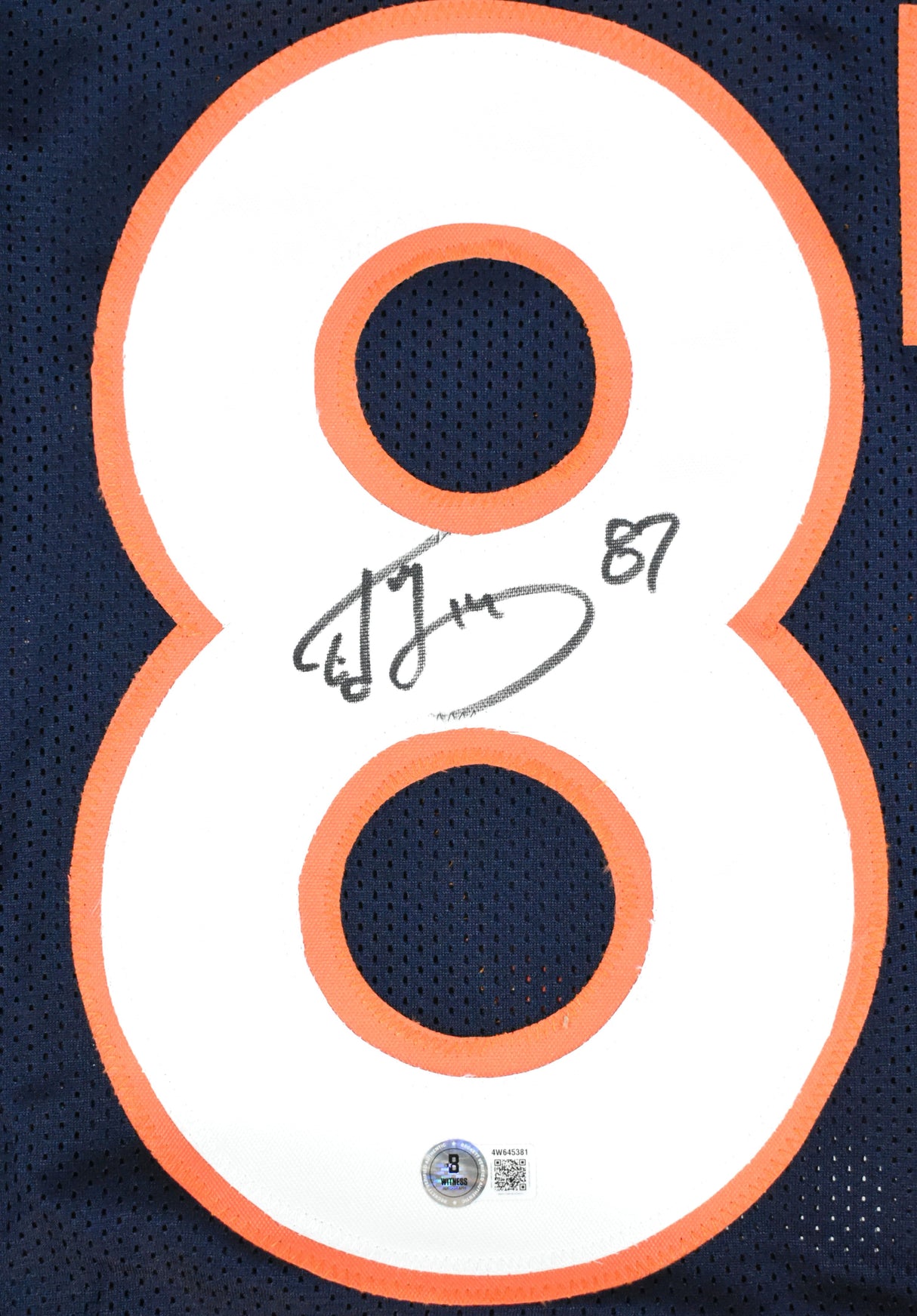 Ed McCaffrey Autographed Blue Pro Style Jersey - Beckett W Hologram *Silver