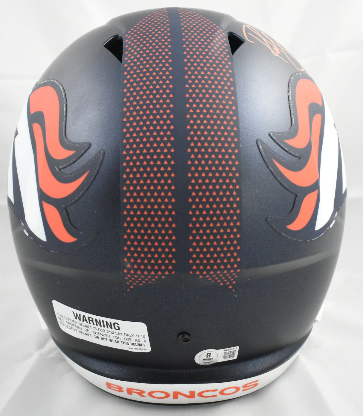 Rod Smith Autographed Denver Broncos F/S Speed Helmet - Beckett W Holo