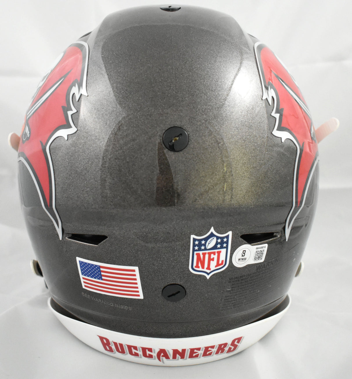 Ronde Barber Autographed Buccaneers F/S SpeedFlex Helmet HOF - Beckett W Holo