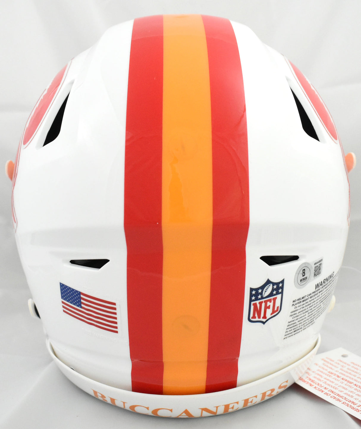 Ronde Barber Signed Buccaneers F/S 76-96 SpeedFlex Helmet HOF - Beckett W Holo