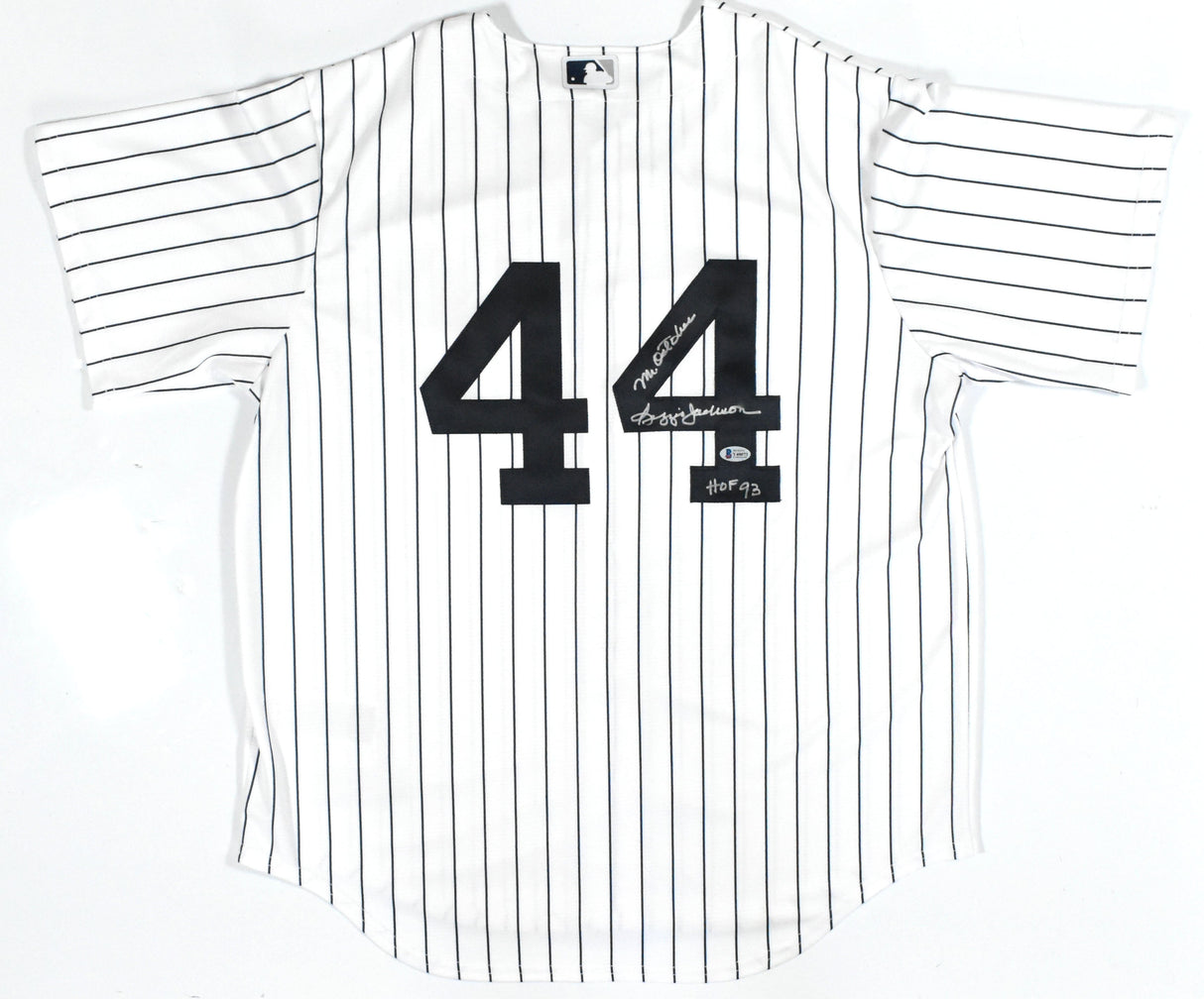 Reggie Jackson Autographed New York Yankees Nike Jersey Mr. October HOF - Beckett