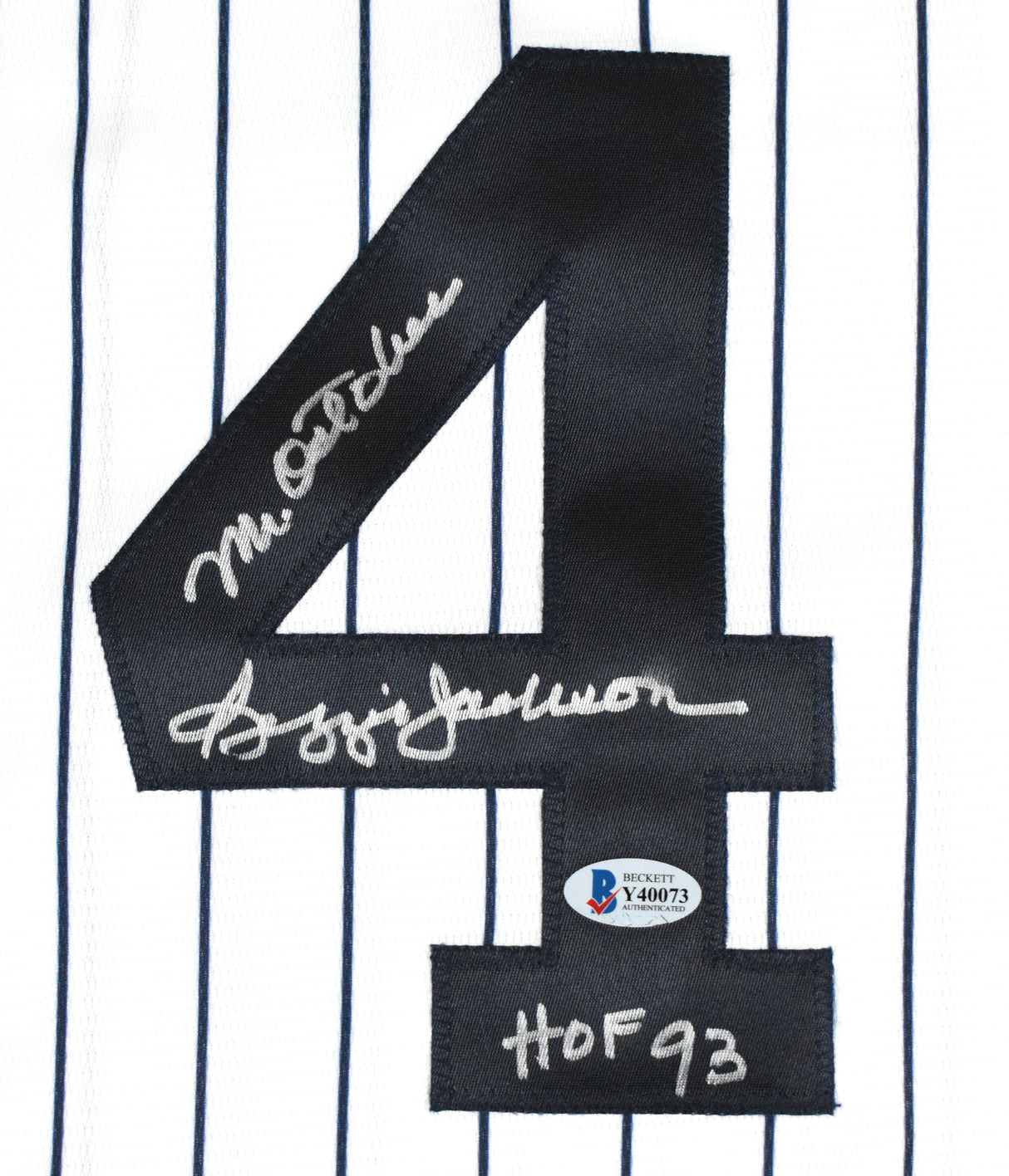 Reggie Jackson Autographed New York Yankees Nike Jersey Mr. October HOF - Beckett