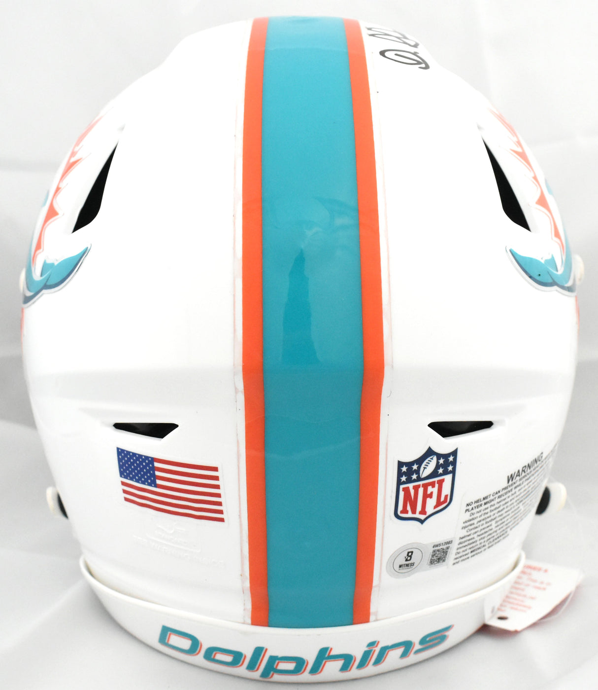 De'Von Achane Signed Miami Dolphins F/S Speedflex Helmet - Beckett W Holo *Top